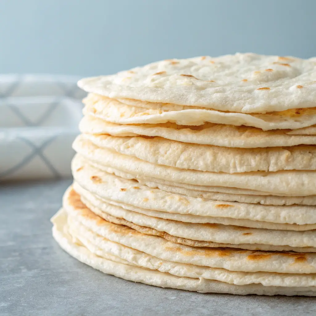 A close-up of Lavash Bread, showcasing its soft texture and slightly charred surface, perfect for dipping and enjoying with various dishes.